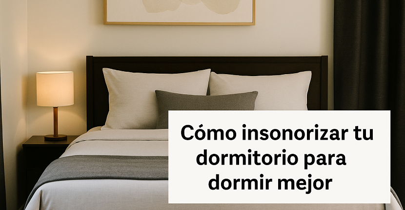 Cómo insonorizar tu dormitorio para dormir mejor