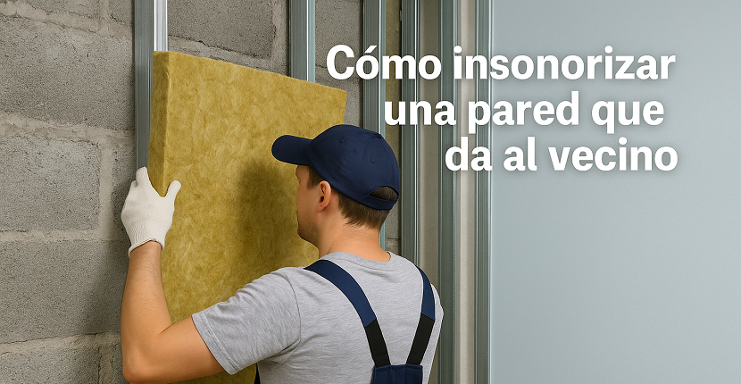 Cómo insonorizar una pared que da al vecino