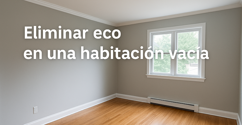 Eliminar eco en una habitación vacía