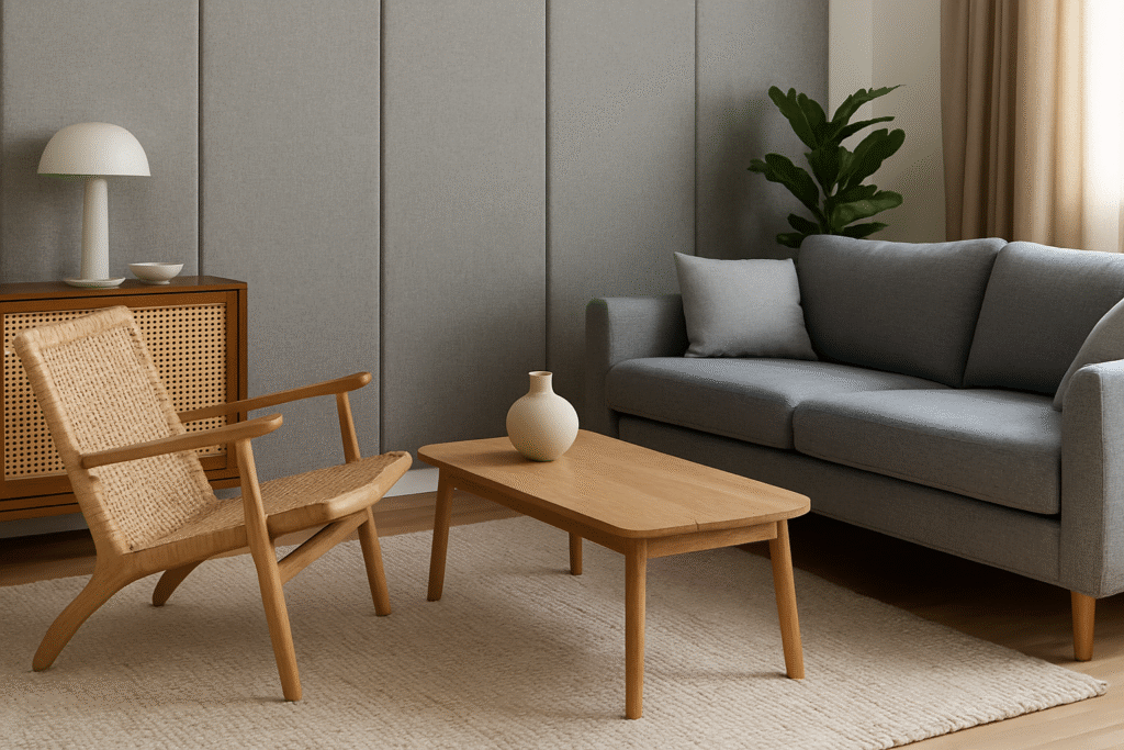 Muebles que reducen el ruido