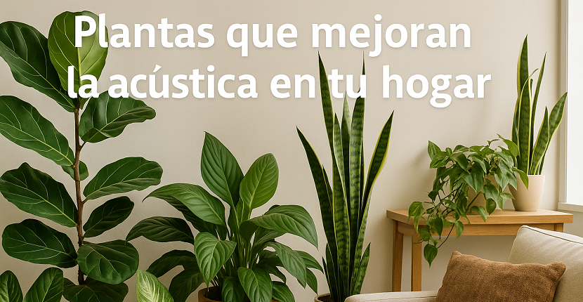 Plantas que mejora la acústica en tu hogar